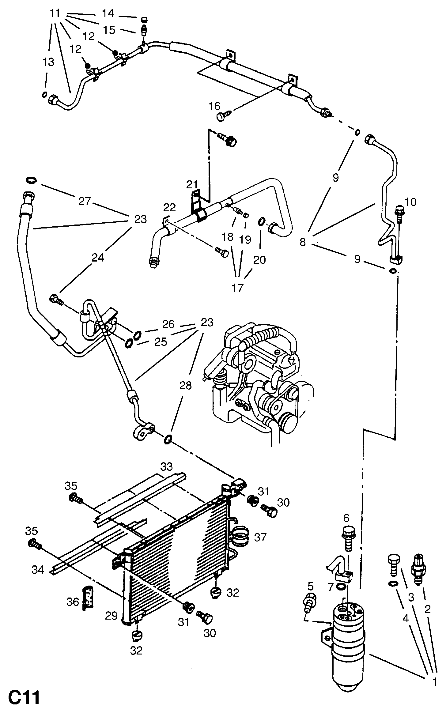 FORD 1848532 - Bromsbeläggssats, skivbroms xdelar.se