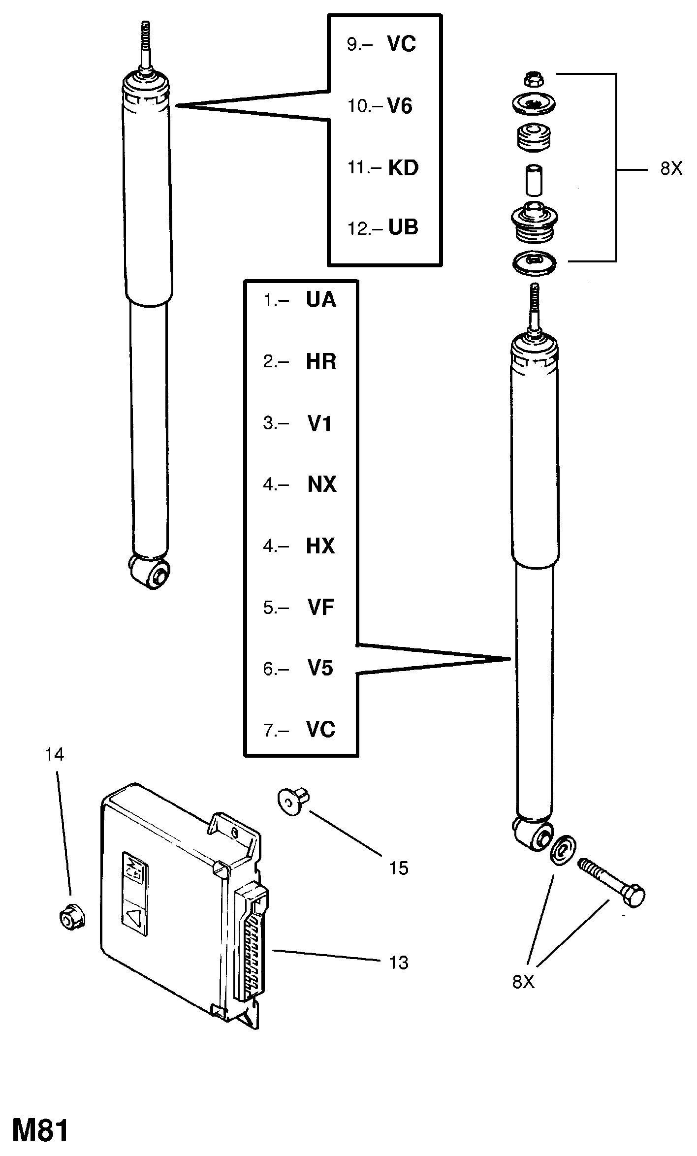 Opel 436 057 - Stötdämpare xdelar.se