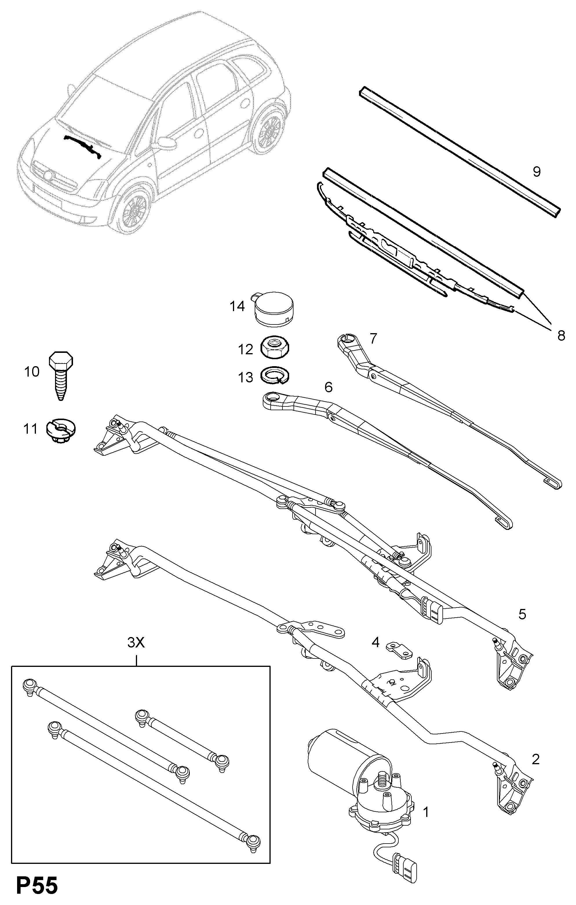 Opel 62 72 271 - Torkarblad xdelar.se