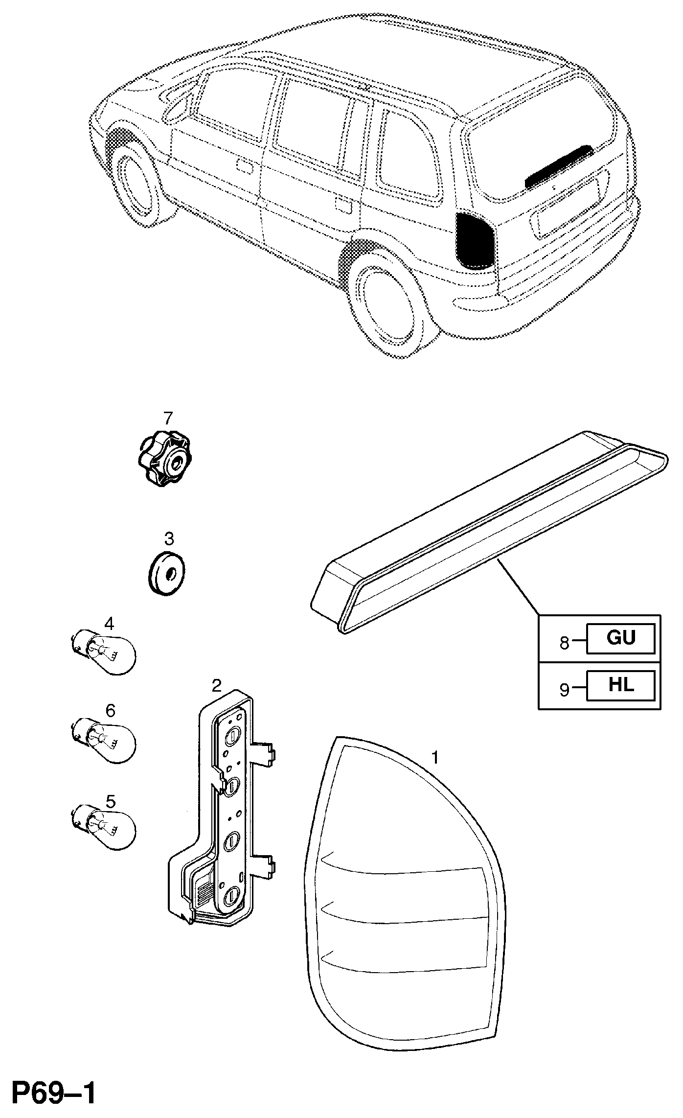 Vauxhall 20 98 401 - Glödlampa, varselljus xdelar.se