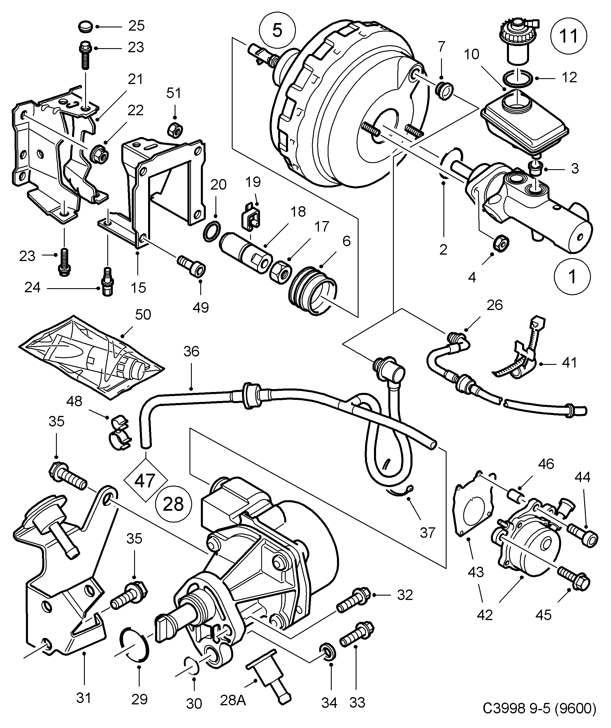 SAAB 4836680 - Tätning, vakuumanslutningsrör BKV xdelar.se