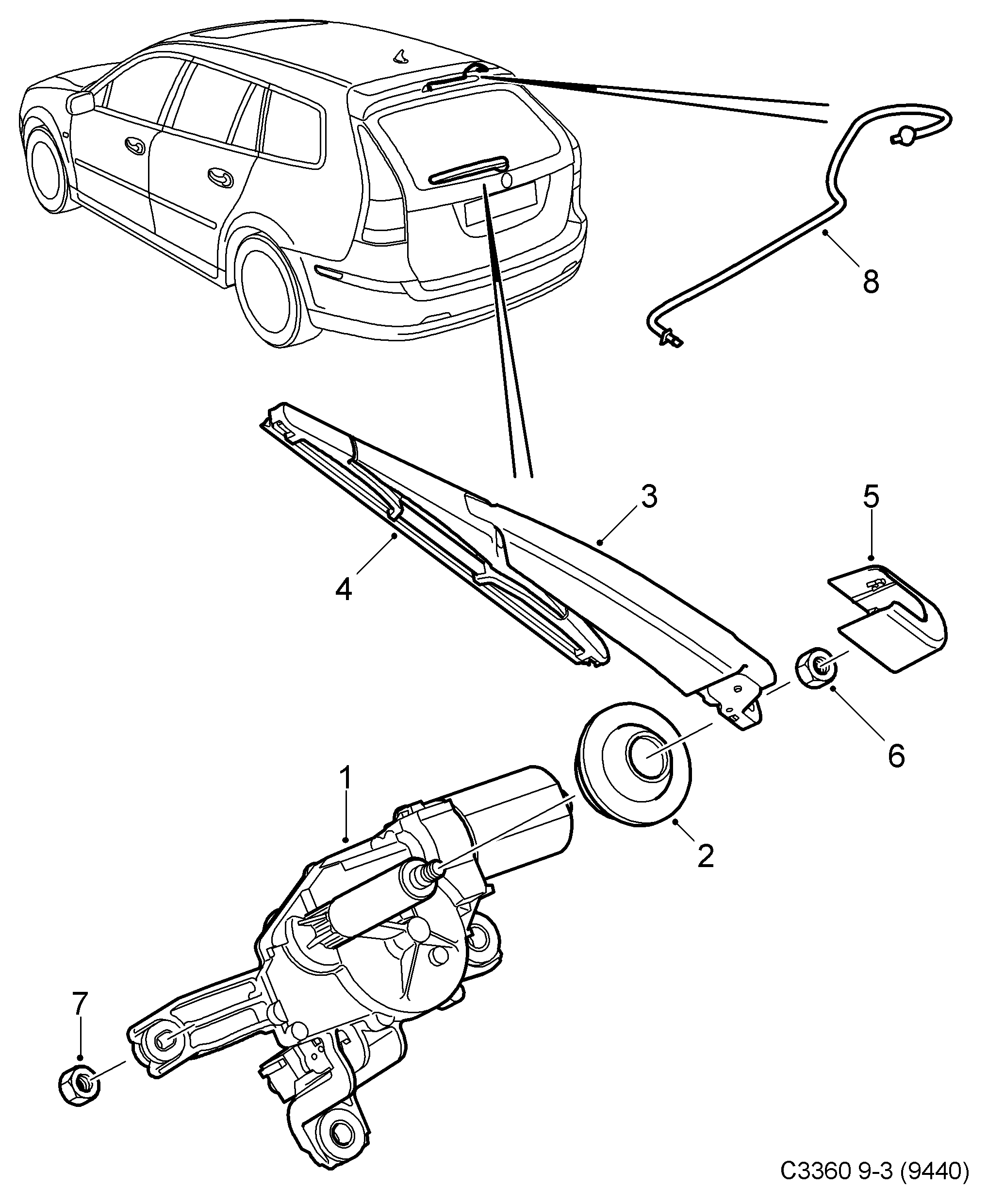 Opel 93189239 - Torkarblad xdelar.se