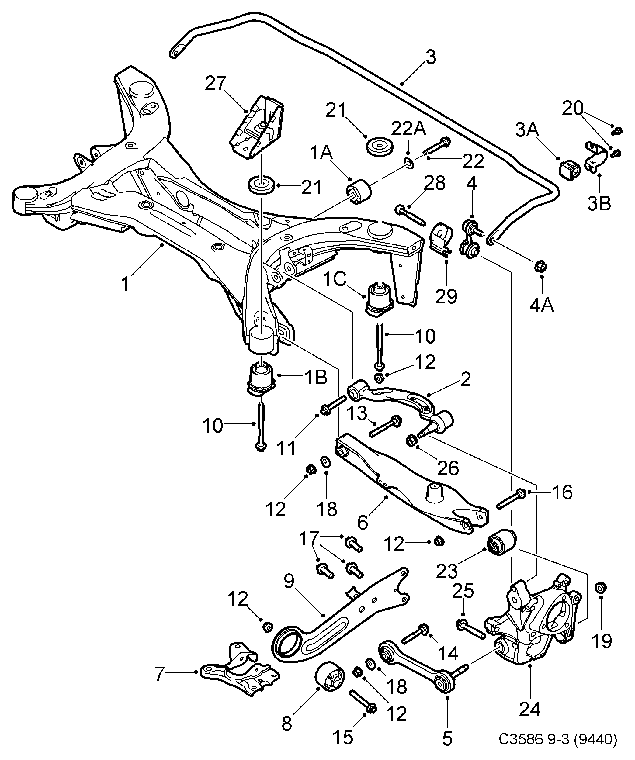 SAAB 11102431 - Reparationssats, hjulupphängning xdelar.se