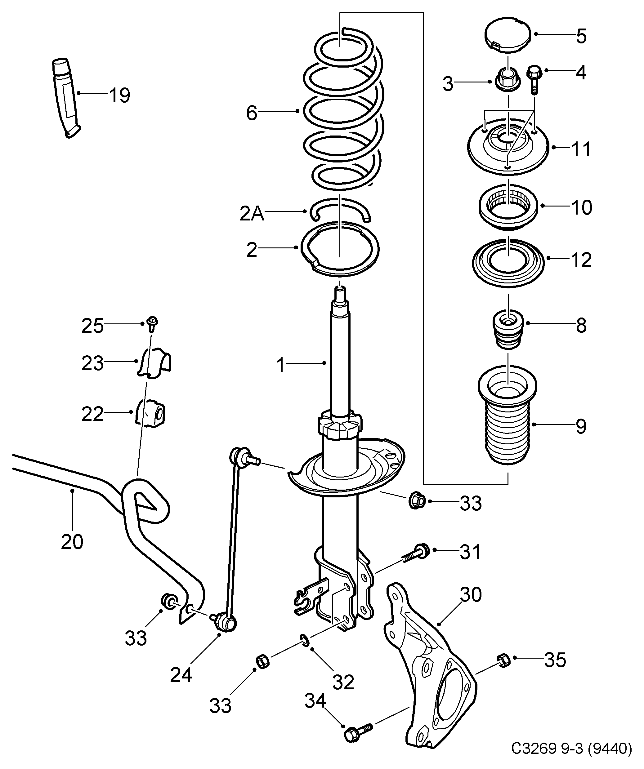 SAAB 12756515 - Spiralfjäder xdelar.se