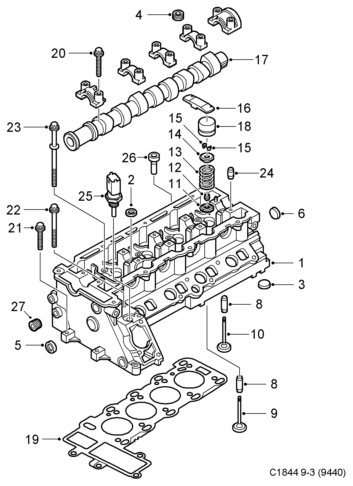 SAAB 90 570 185 - Sensor, kylmedietemperatur xdelar.se