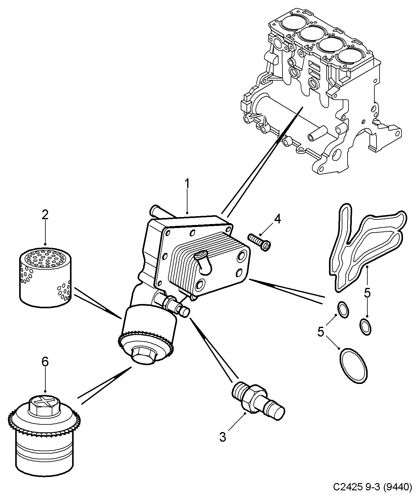 Opel 93177490 - Sensor, oljetryck xdelar.se