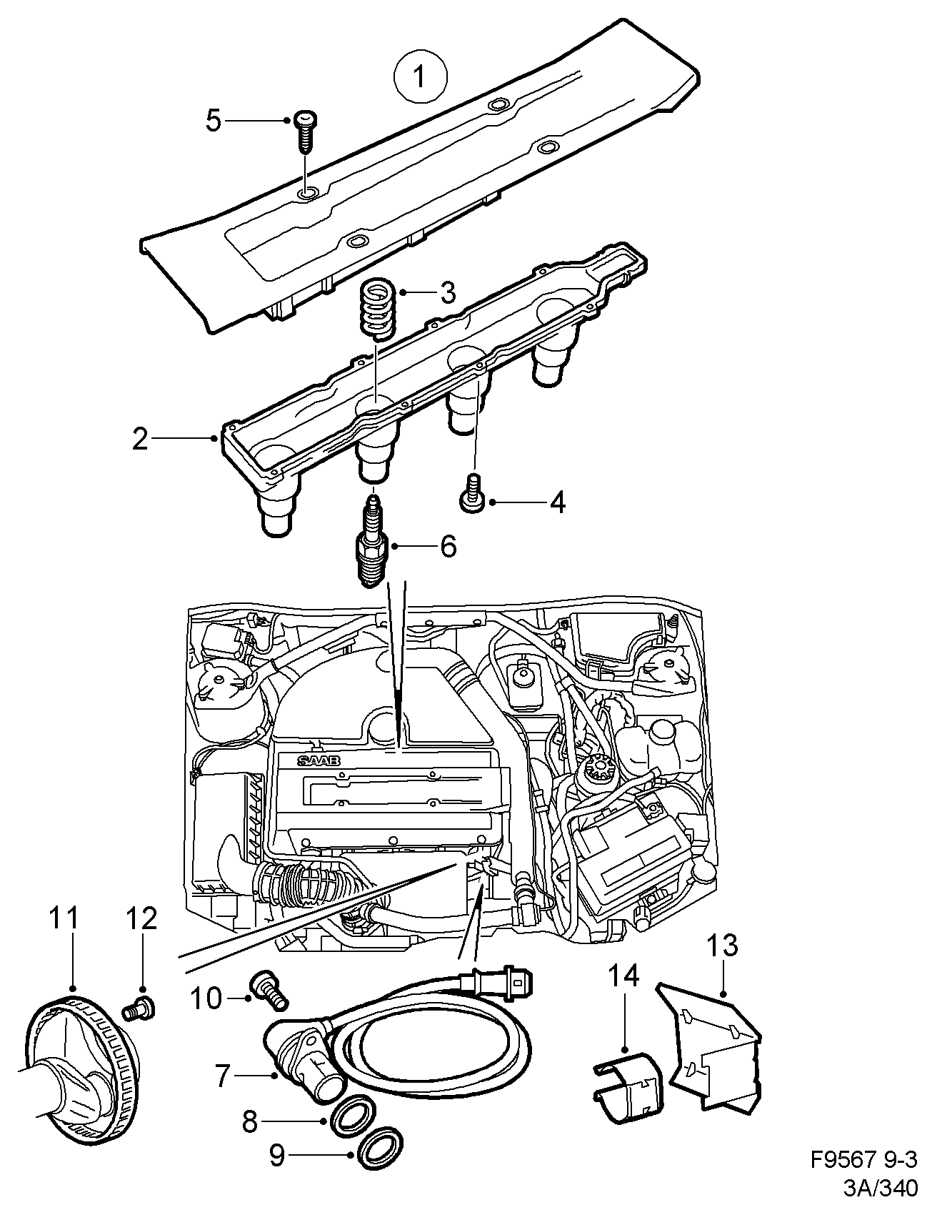 SAAB 9188681 - Tändstift xdelar.se