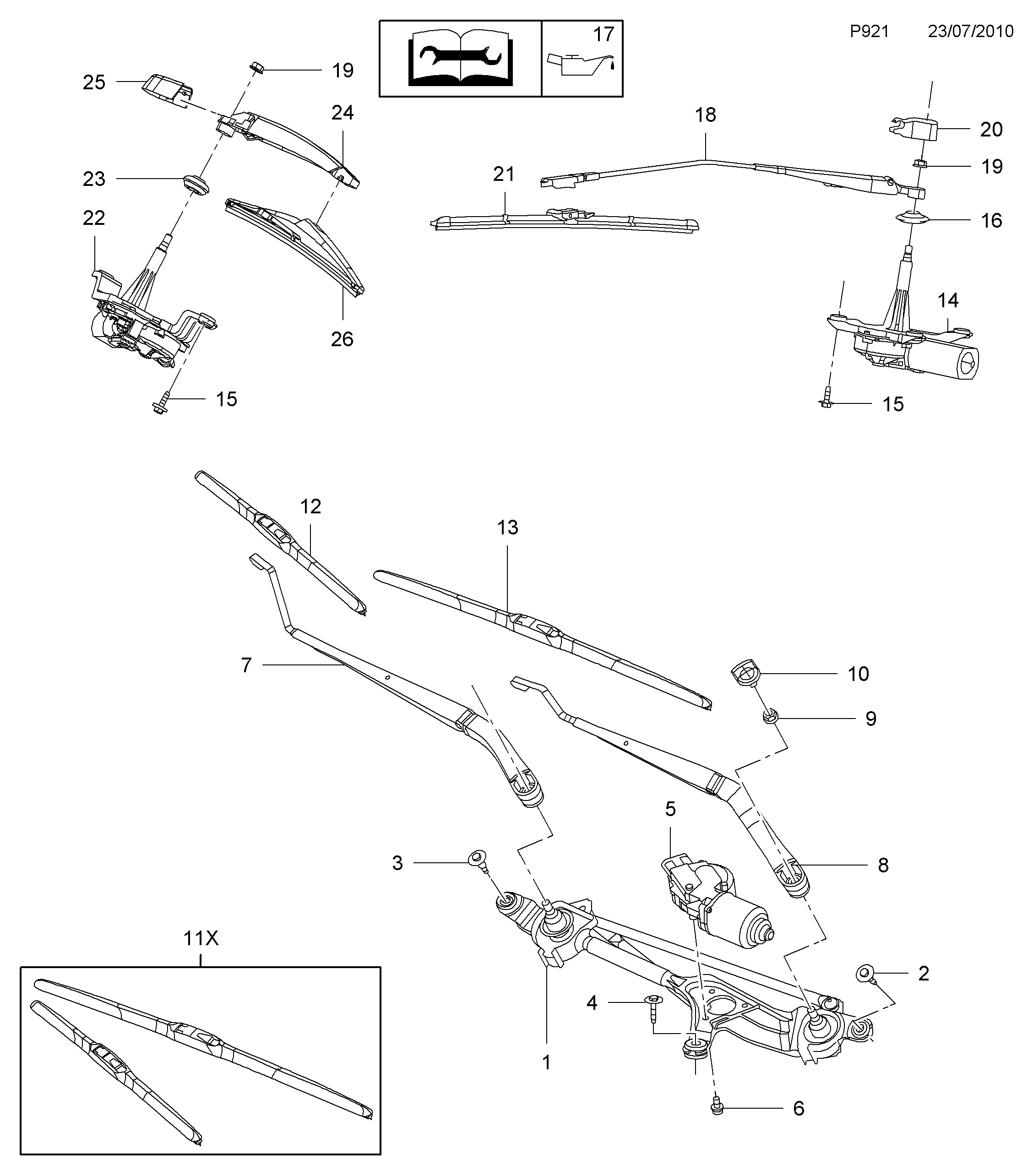 Opel 1272338 - Torkarblad xdelar.se