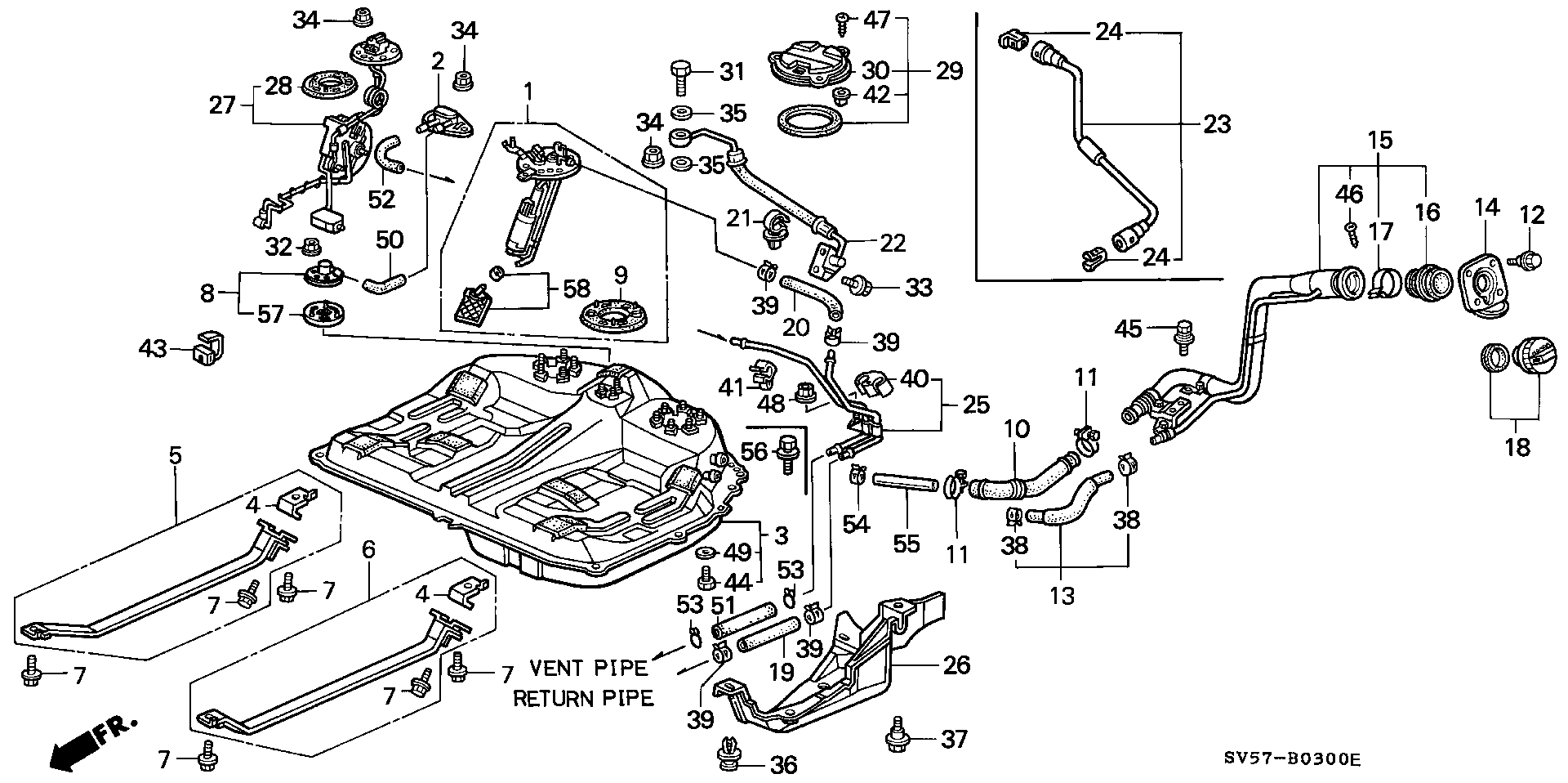 Honda 17040SV4A30 - Bränslepump xdelar.se