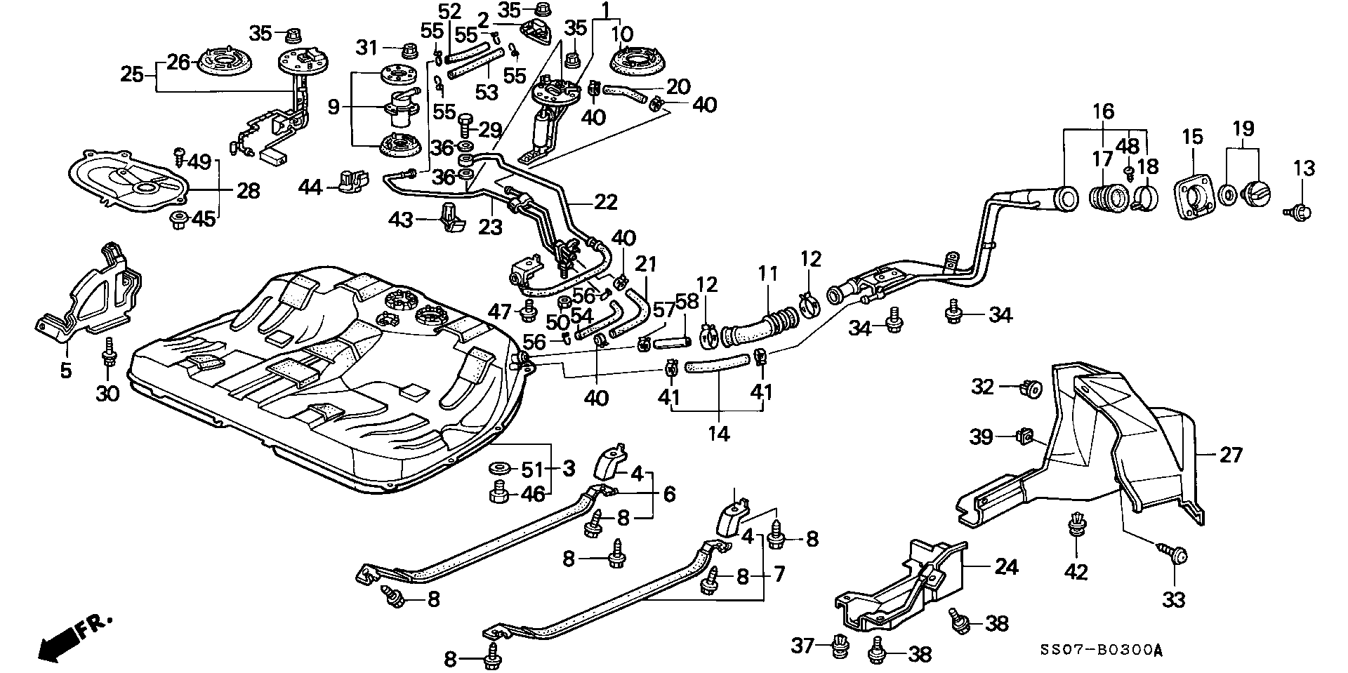 ACURA 17040-SS0-A30 - Bränslepump xdelar.se