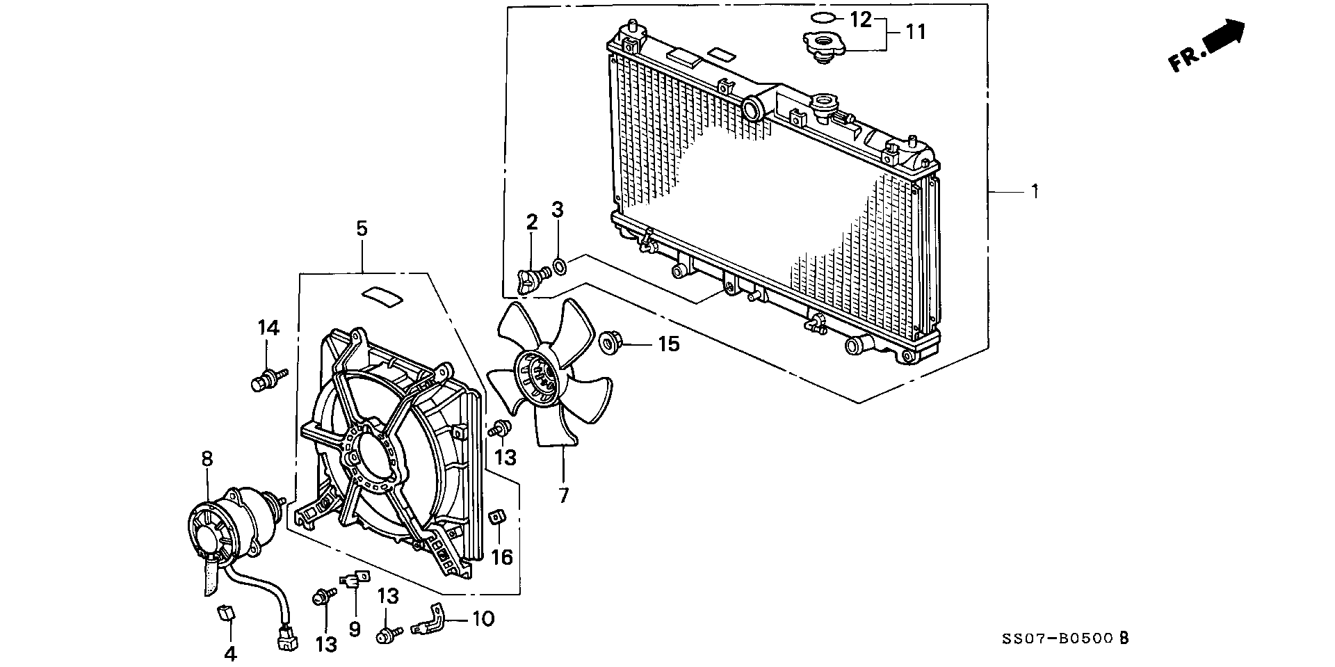 Honda 19045PT0003 - Låslock, kylare xdelar.se