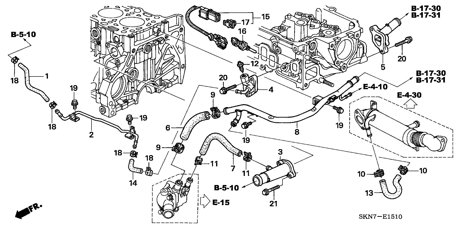 Honda 37 870-RBD-E01 - Sensor, kylmedietemperatur xdelar.se