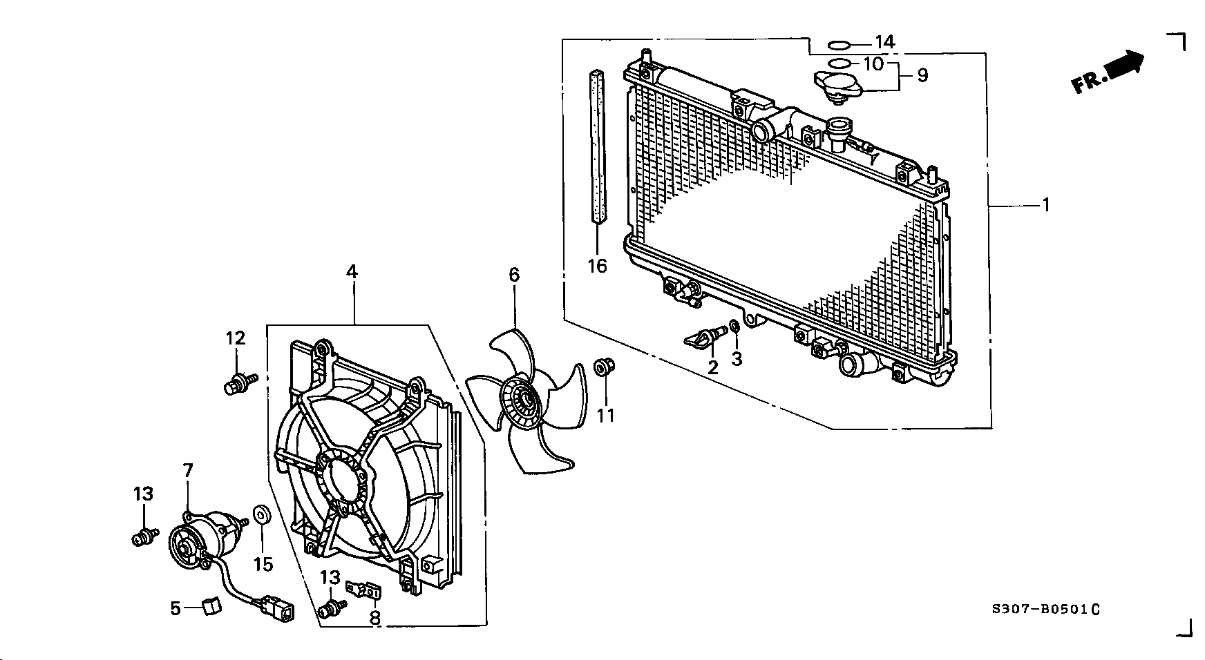 Honda 19045PT0004 - Låslock, kylare xdelar.se