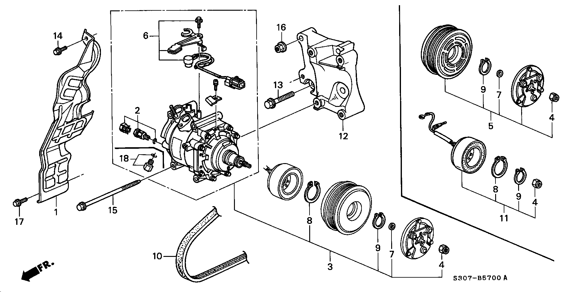 Honda 38920-P13-J01 - Flerspårsrem xdelar.se