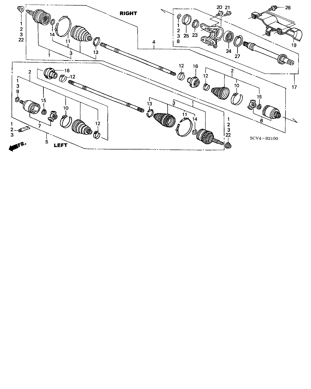 Honda 44319-S84-300 - Monteringssats, drivaxelbälgar xdelar.se