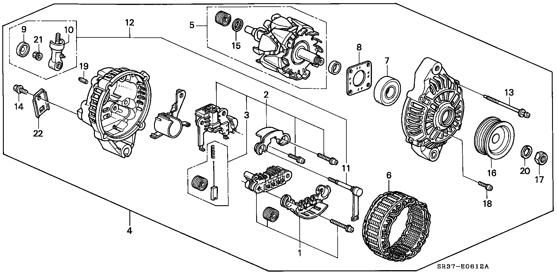 Honda 31114-P01-004 - Remskiva, generator xdelar.se