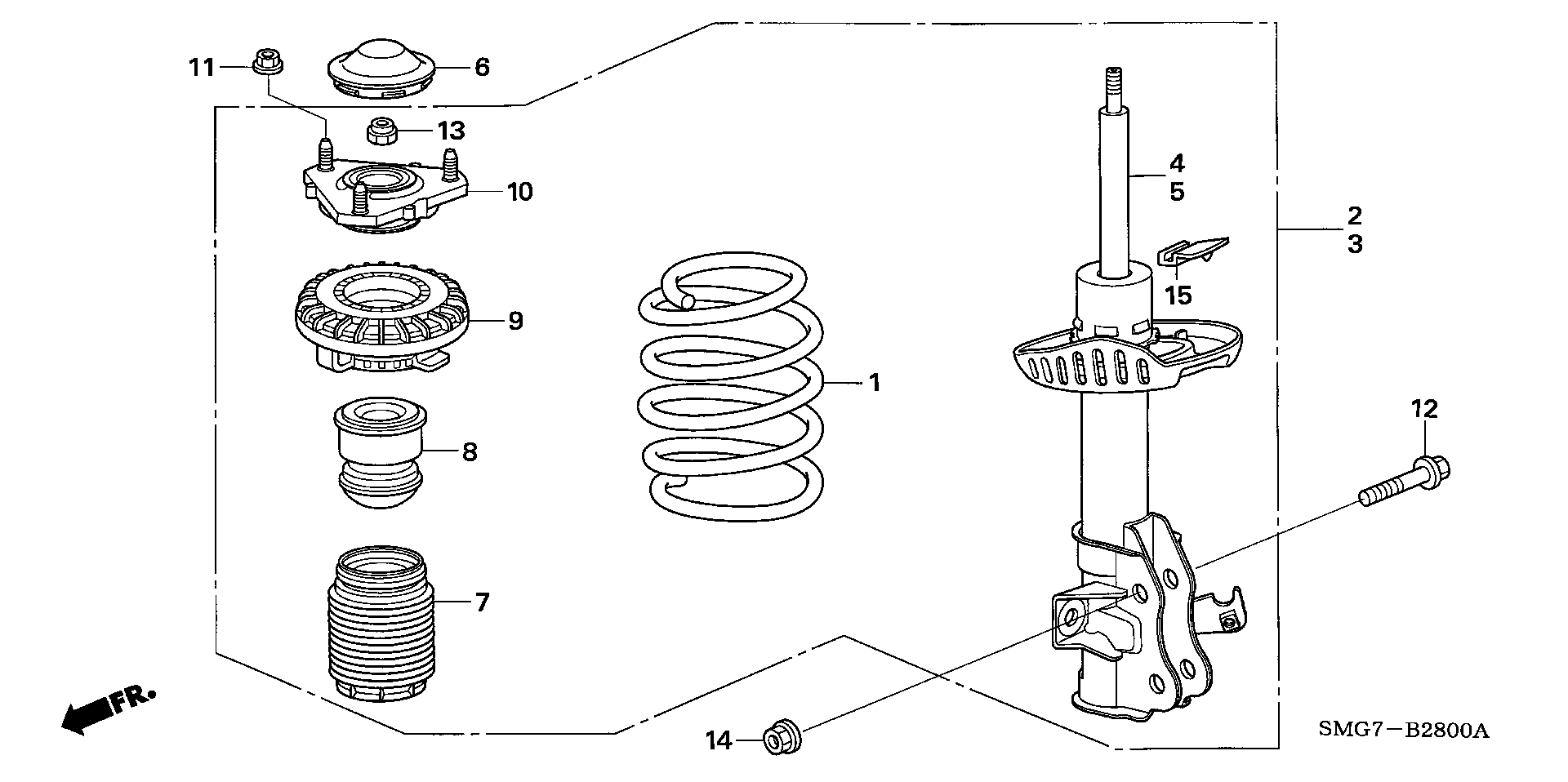 Honda 51726-SMG-E02 - Fjäderbens-stödlager xdelar.se