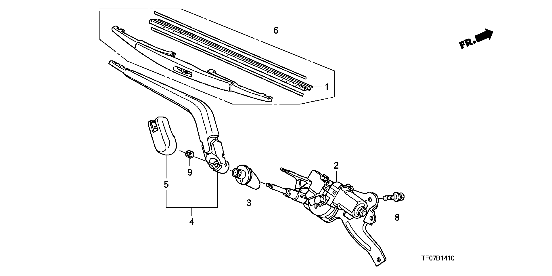 Honda 76730-S2X-003 - Torkarblad xdelar.se