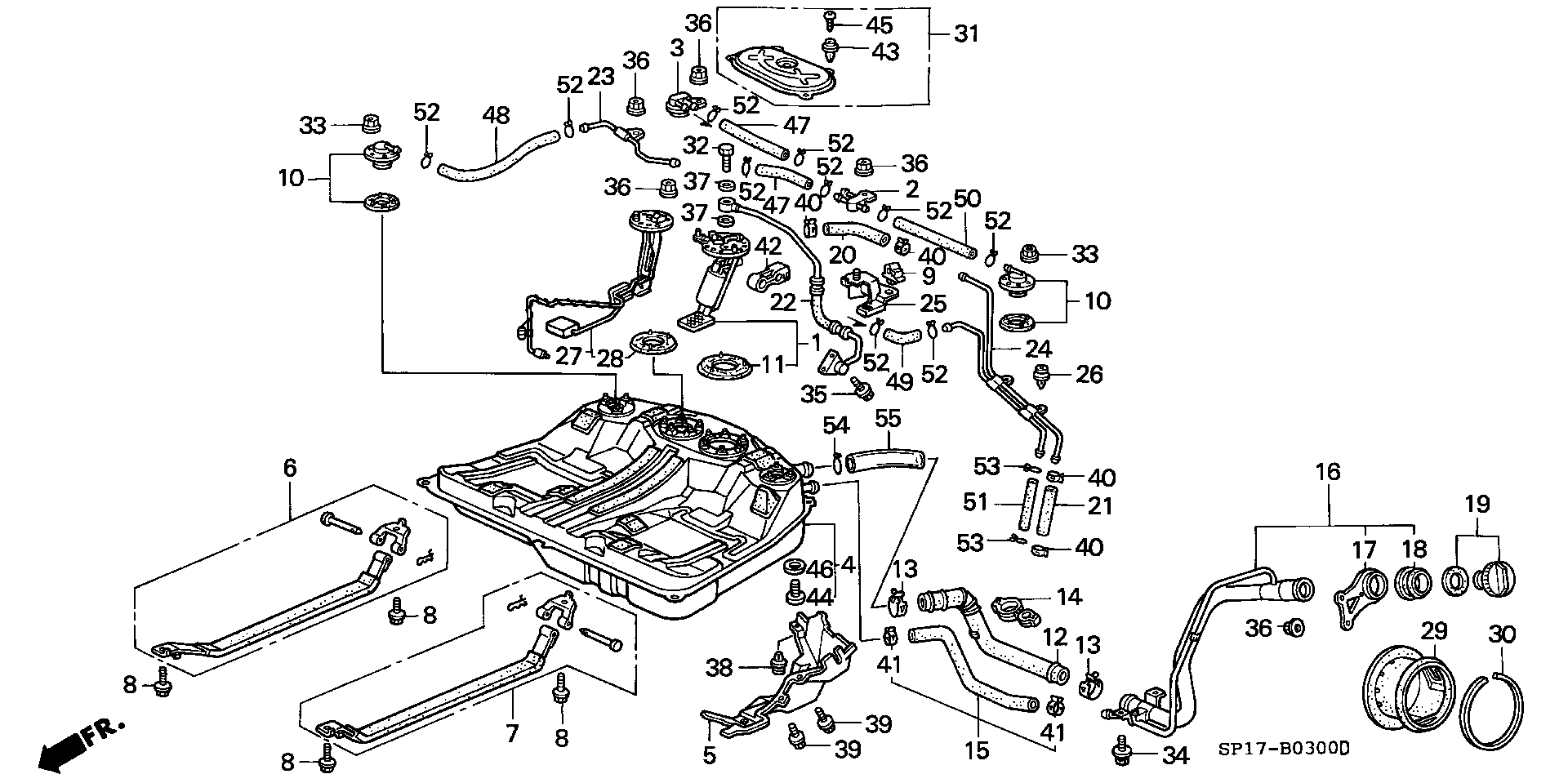 ACURA 17040-SP0-A30 - Bränslepump xdelar.se