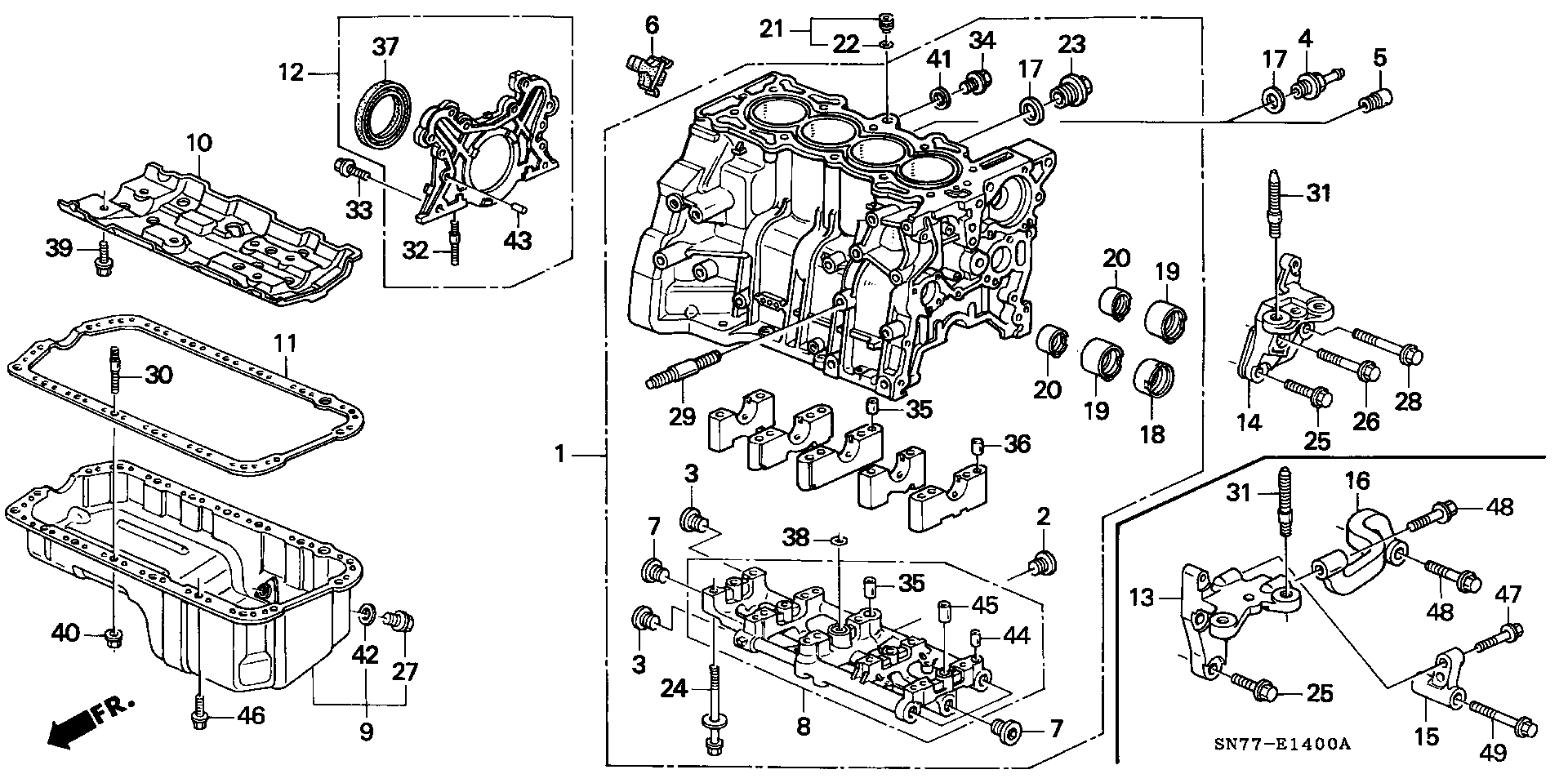 Honda 90009PH1000 - Låsskruv, oljetråg xdelar.se