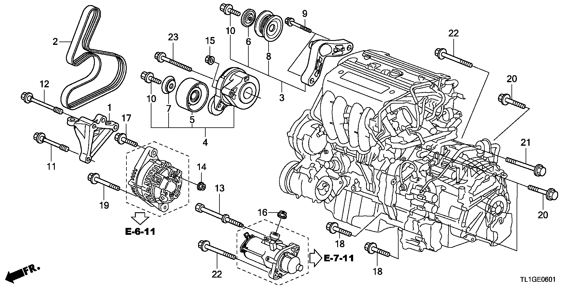 Honda 31190-RL5-A00 - Styrrulle, flerspårsrem xdelar.se