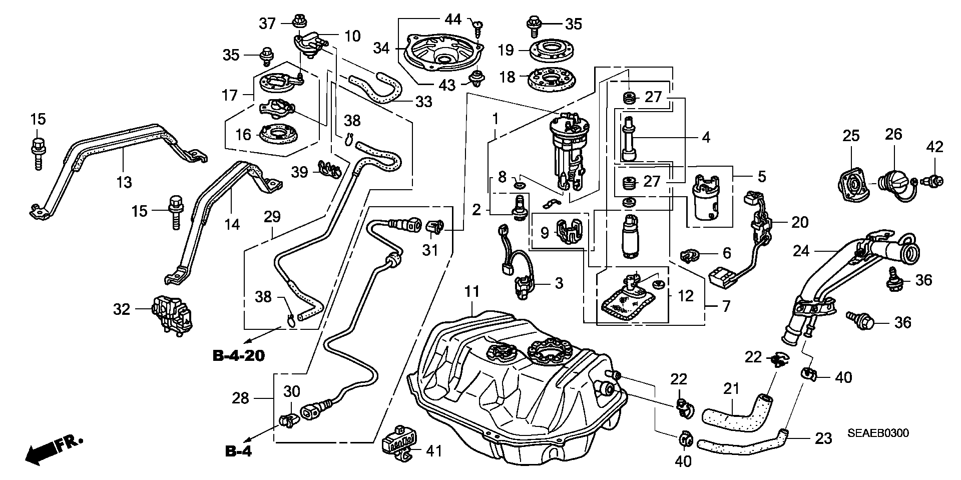 Honda 17040SEAP00 - Bränslepump xdelar.se