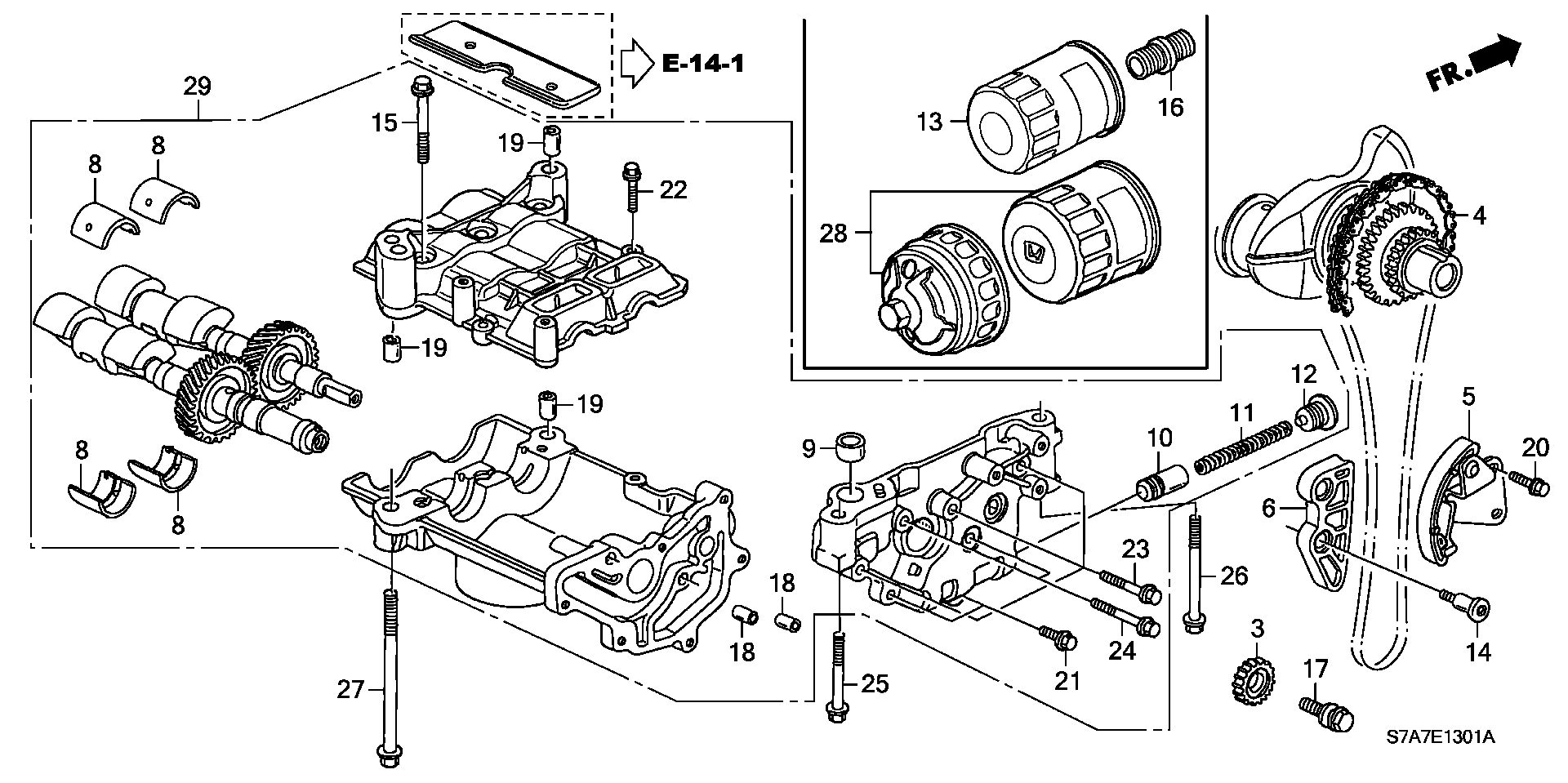 Honda 15400-PLC-003 - Oljefilter xdelar.se