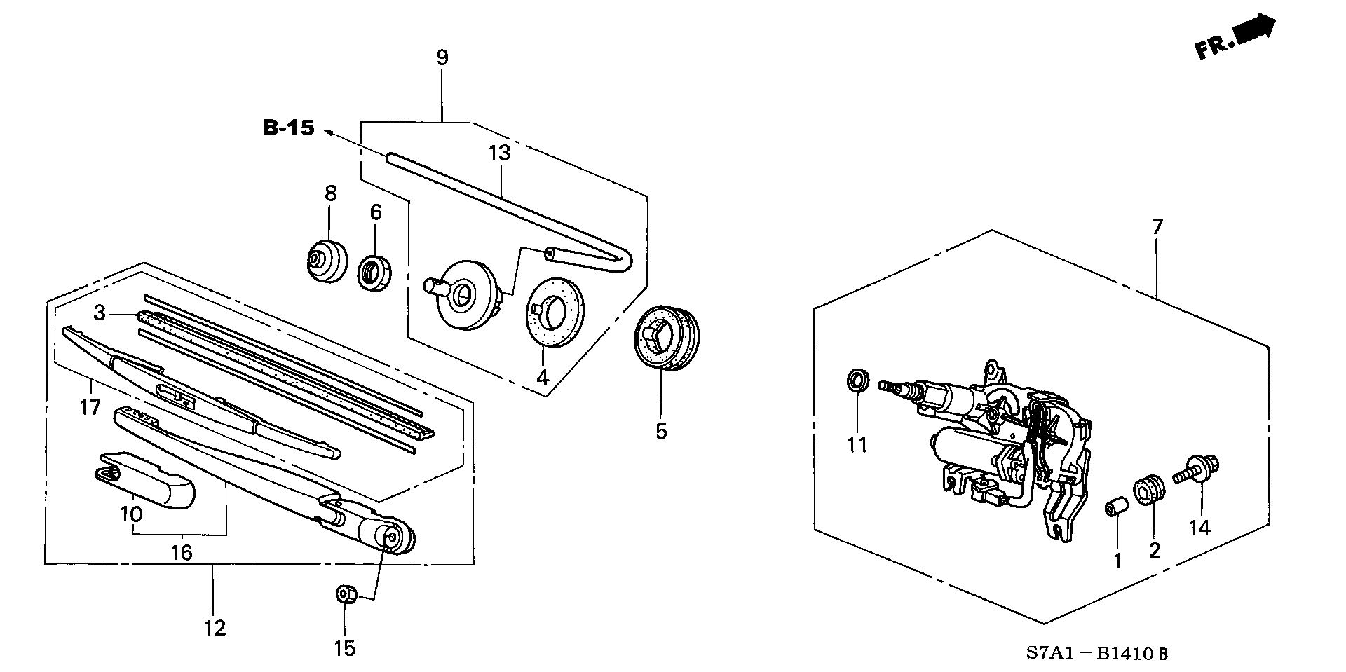 Honda 76730-S3N-003 - Torkarblad xdelar.se