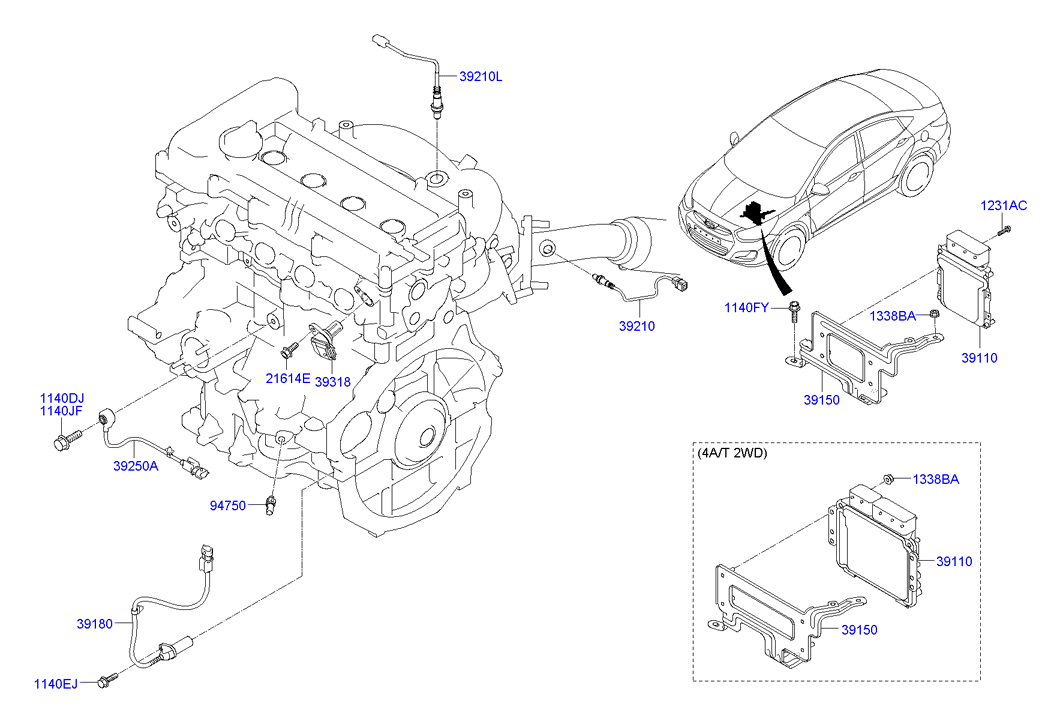 Hyundai 39210-2B140 - Lambdasond xdelar.se