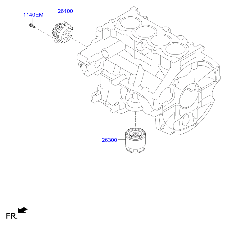 KIA 2630002752 - Oljefilter xdelar.se