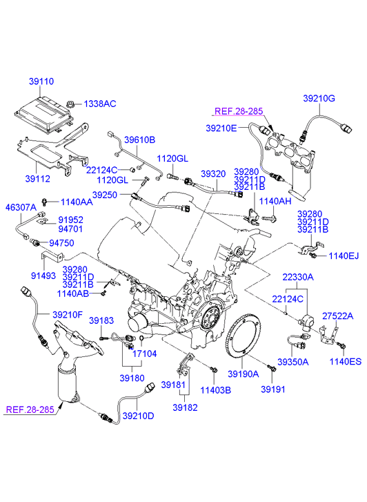 KIA 3921037543 - Lambdasond xdelar.se