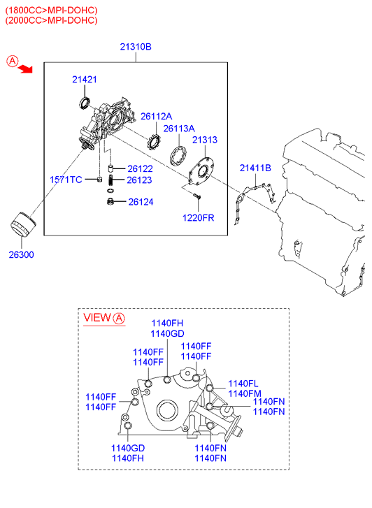 Asia Motors 26300-35502 - Oljefilter xdelar.se