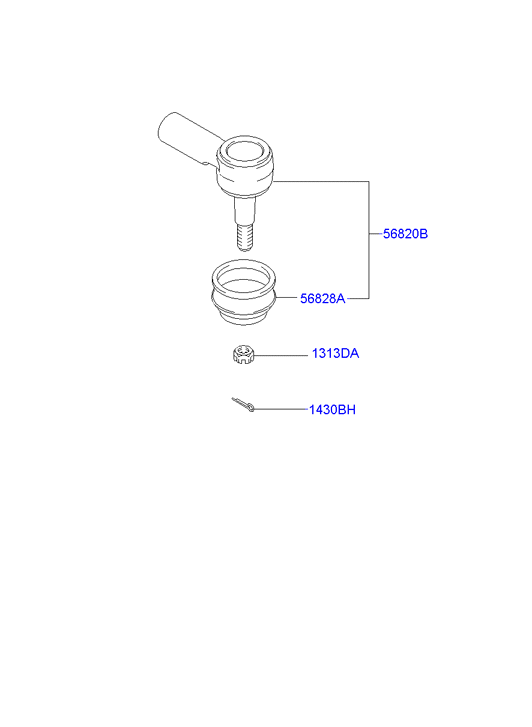 Hyundai 56820-1C080 - Parallellstagsled xdelar.se