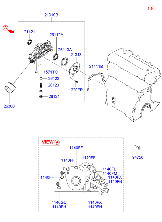 Hyundai 2630035500 - Oljefilter xdelar.se