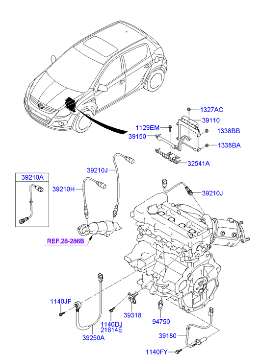 KIA 392102B040 - Lambdasond xdelar.se