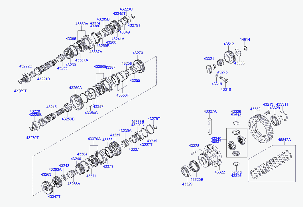 Hyundai 4322339040 - Drivaxel xdelar.se