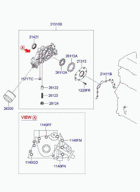 Hyundai 2630035503 - Oljefilter xdelar.se