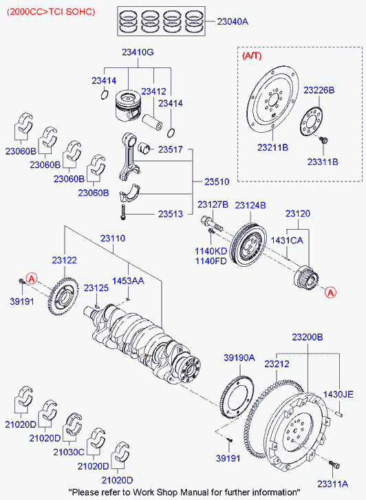 Hyundai 2311037300 - Vattenpump xdelar.se