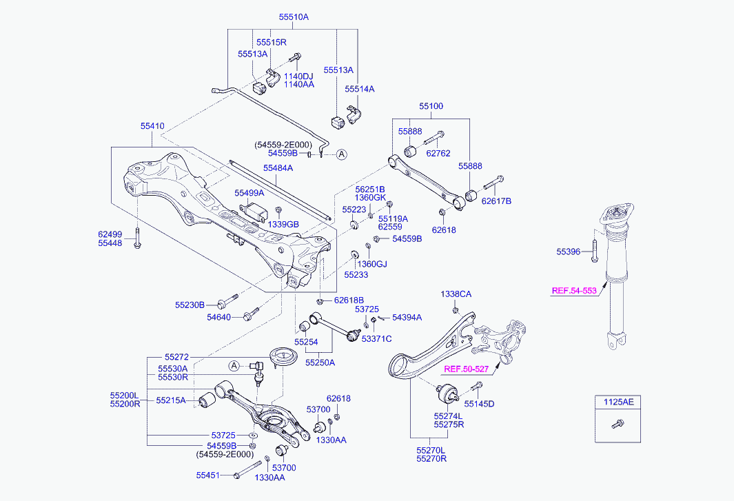 Hyundai 55250-3Z000 - Länkarm, hjulupphängning xdelar.se