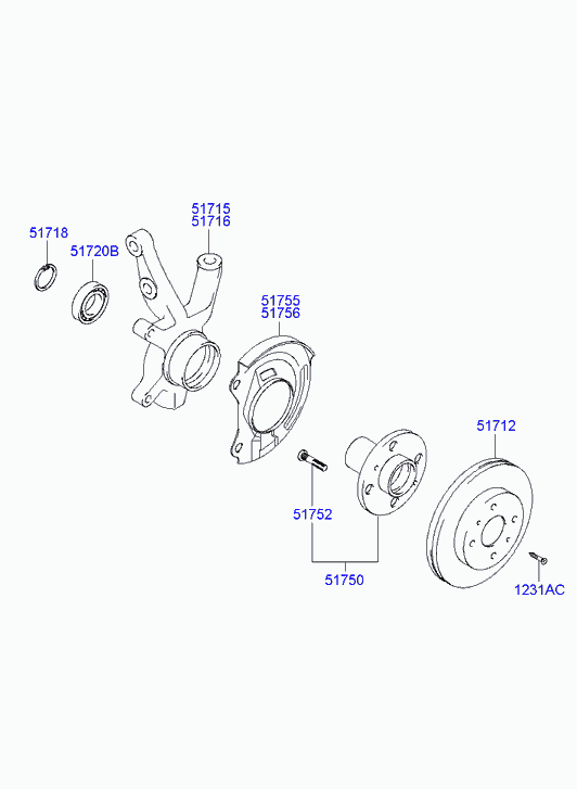 KIA 51720-29400 - Hjullagerssats xdelar.se