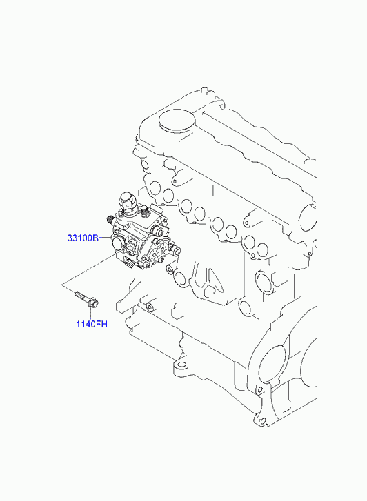 Hyundai 33100 2A410 - Insaprutningspump xdelar.se