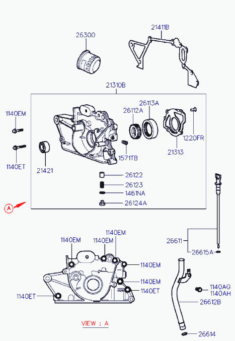 KIA 26 3000 2500 - Oljefilter xdelar.se