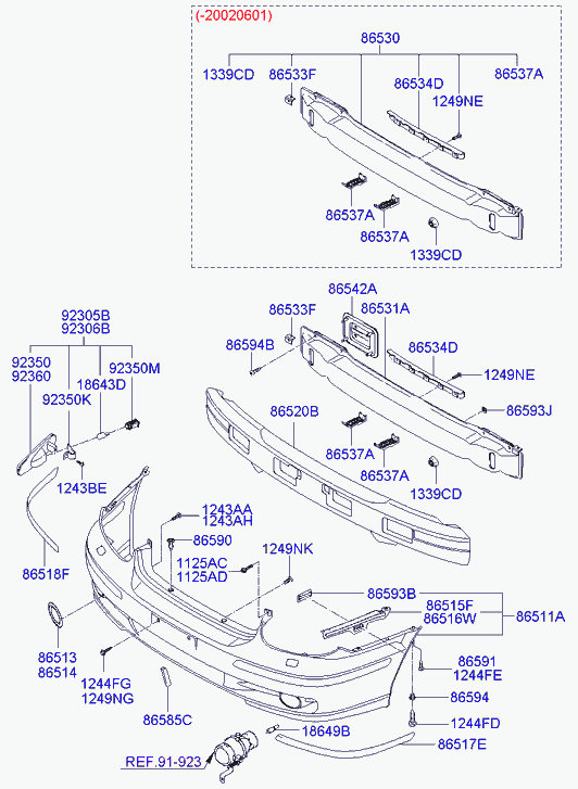 KIA 18643-05009 - Glödlampa, läslampa xdelar.se