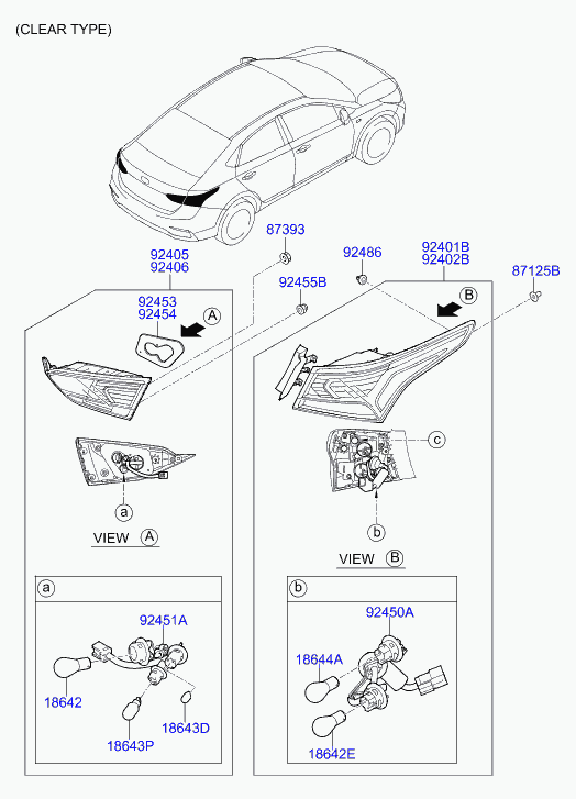 Hyundai 1864221008L - Glödlampa, dim / bakljus xdelar.se