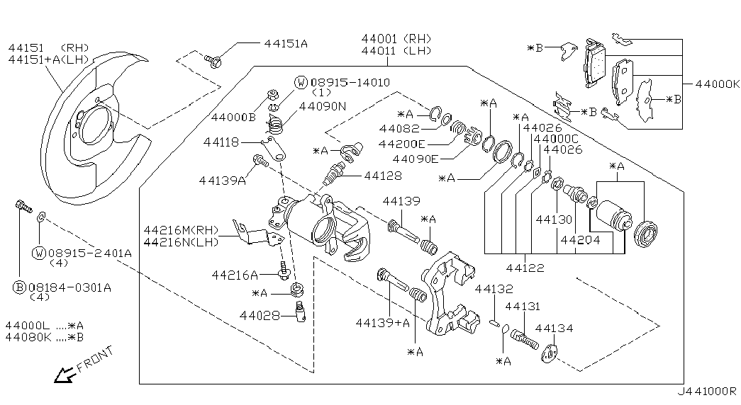 NISSAN 4412361E00 - Kolv, bromsok xdelar.se