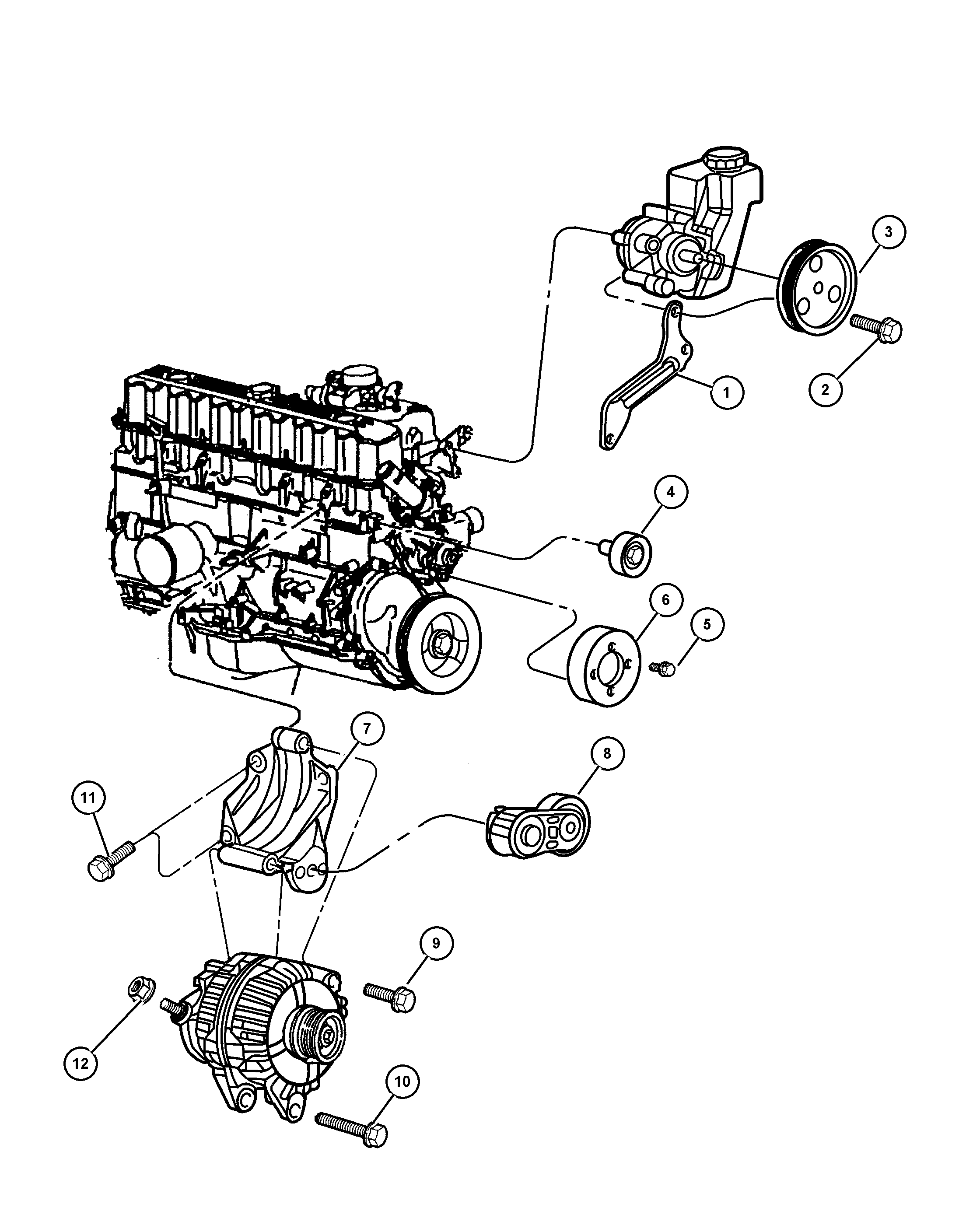 Chrysler 485 4089 - Styrrulle, flerspårsrem xdelar.se