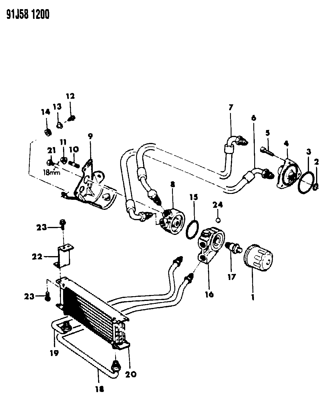 Chrysler T073 0077 - Oljefilter xdelar.se