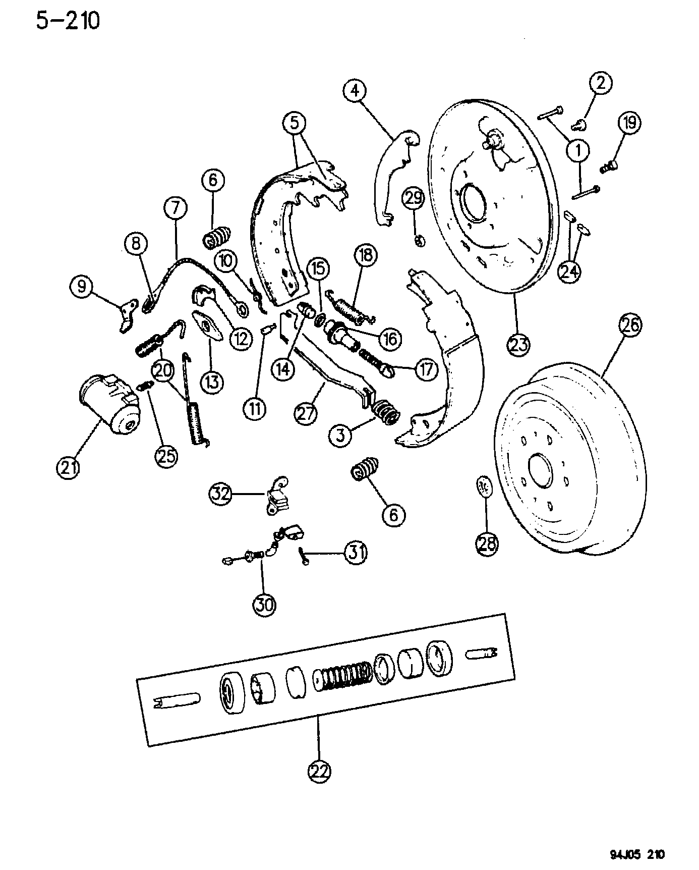 Chrysler 442 3601 - Hjulcylinder xdelar.se