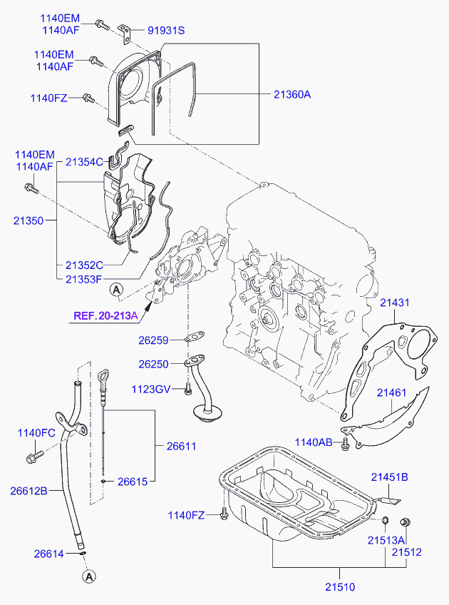 KIA 266142B000 - Tätningsring, oljeavtappningsskruv xdelar.se