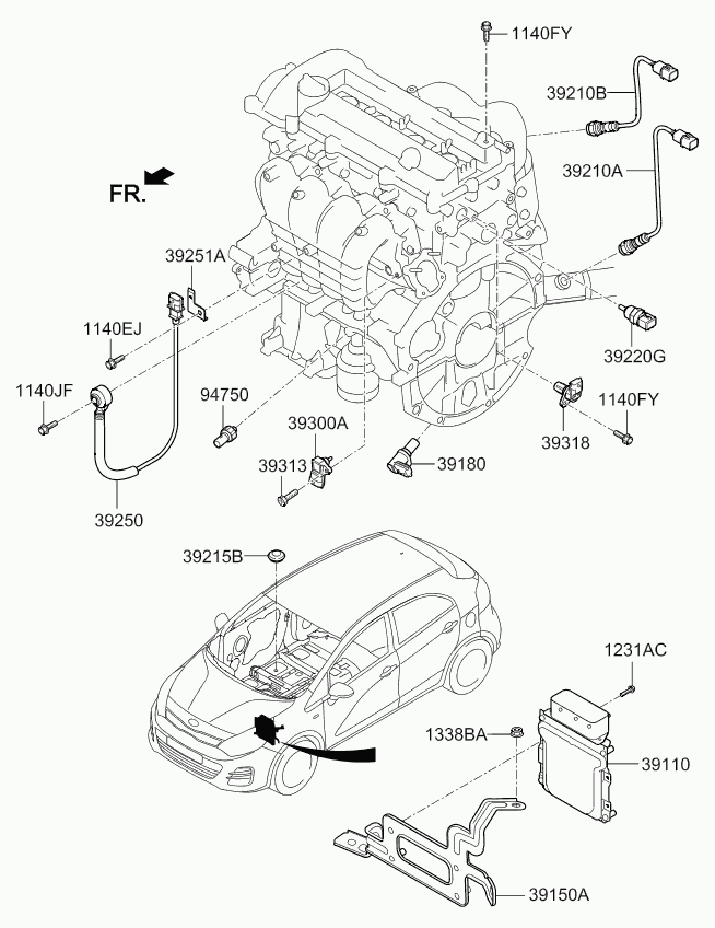 KIA 39210 03030 - Lambdasond xdelar.se